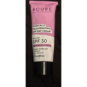 NEW Acure Radically‎ Rejuvenating SPF 30 Day Cream